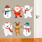 Adesivo De Parede Turma Do Papai Noel-g 65x59cm