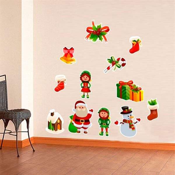 Adesivo De Parede Turminha Do Natal 2-m 62x60cm