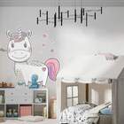 Adesivo De Parede Unicórnio Com Estrelas-es 100x90cm