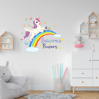 Adesivo De Parede Unicórnio Mod01 84 X 70 Cm