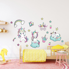 Adesivo De Parede Unicórnio Teen Para Quarto De Menina