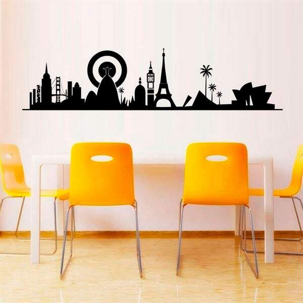 Adesivo De Parede Urbano Cidades-m 150x36cm