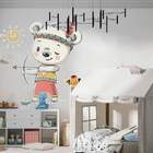 Adesivo De Parede Ursinho Índio Com Arco E Flecha-eg 85x77cm