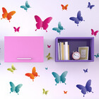 Adesivo De Parede Vôo Das Borboletas 55 Un