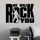 Adesivo De Parede We Will Rock You-en 118x80cm