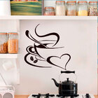 Adesivo De Parede Xícaras De Café Duplas-es 98x98cm