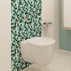 Adesivo de Pastilhas Liso Azul Água 25x25 cm com 10un