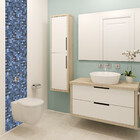 Adesivo de Pastilhas Liso Azul Royal 25x25 cm com 10un