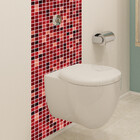 Adesivo de Pastilhas Liso Vermelho Charme 25x25 cm com 10un