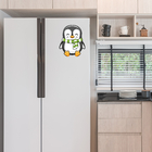 Adesivo De Pinguim Para Geladeira Cachecol 25x16cm