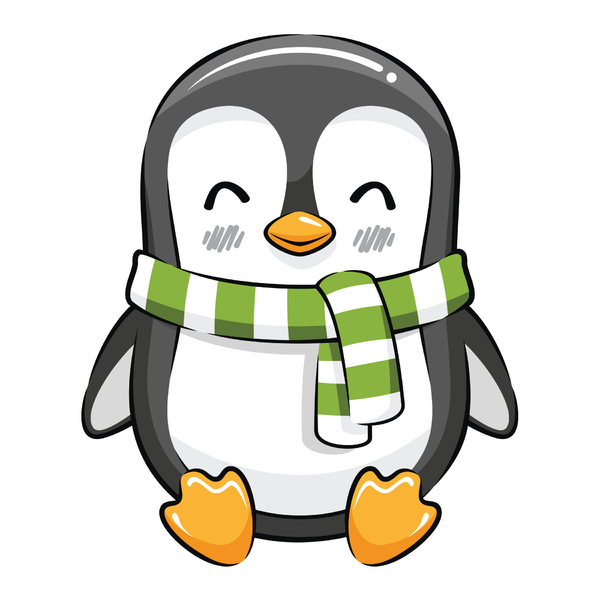 Adesivo De Pinguim Para Geladeira Cachecol 25x16cm Leroy Merlin