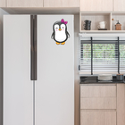 Adesivo De Pinguim Para Geladeira Lacinho 25x16cm