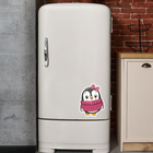 Adesivo De Pinguim Para Geladeira Menina 25x16cm