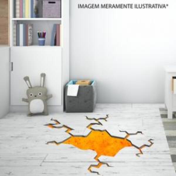 Adesivo De Piso Chão Larva Medida:50 X 26 Cm