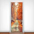 Adesivo De Porta  Estradas Na Floresta 2-83x210cm
