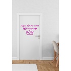 Adesivo De Porta Aqui Dorme Uma Princesa Medida:40 X 23 Cm