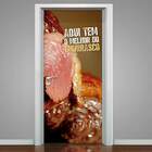 Adesivo De Porta Aqui Tem O Melhor Churrasco-63x210cm