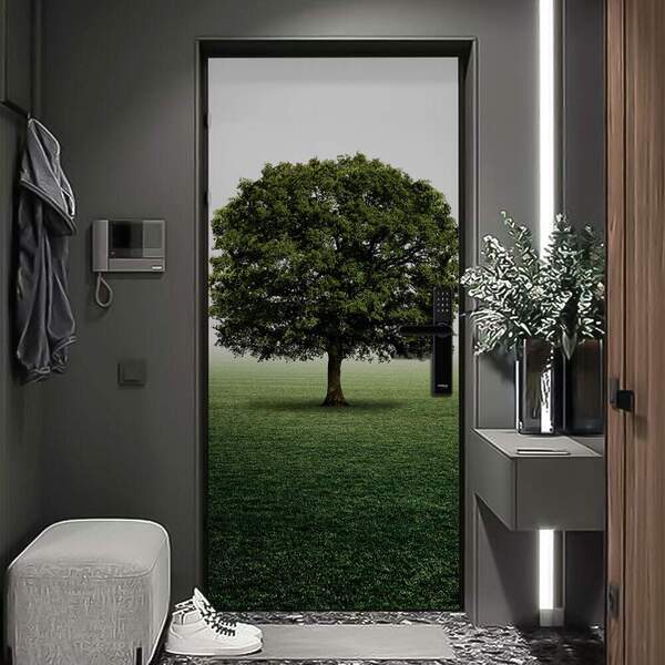 Adesivo De Porta Árvore Da Vida-73x210cm