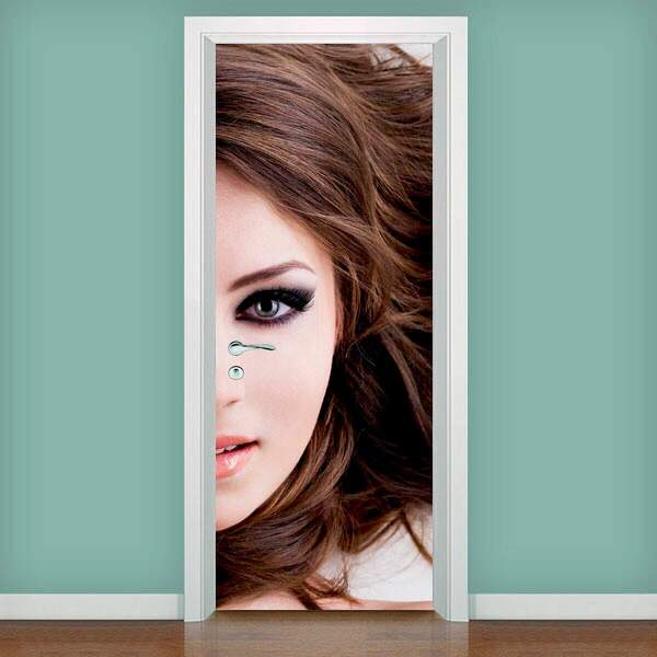 Adesivo De Porta Beleza 37-73x210cm