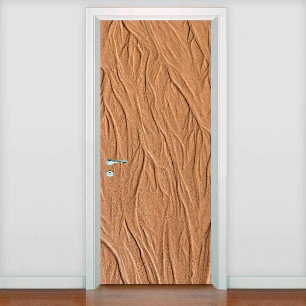 Adesivo De Porta Diversos Arabesco Areia-93x210cm