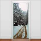 Adesivo De Porta Diversos Caminho Em Neve-63x210cm