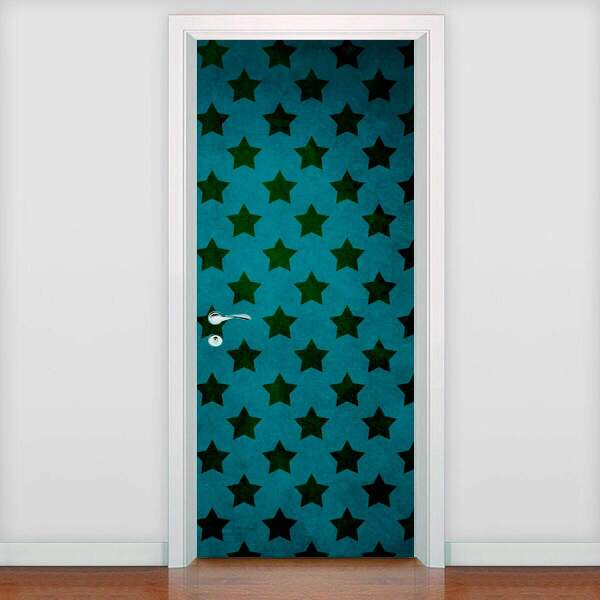 Adesivo De Porta Diversos Estrelas-63x210cm