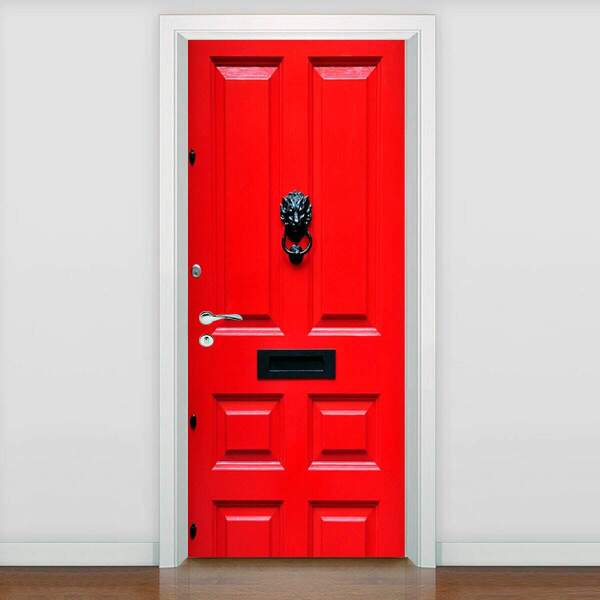 Adesivo De Porta Diversos Madeira Modelo 04-93x210cm