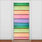 Adesivo De Porta Diversos Textura Madeira Modelo 04-73x210cm