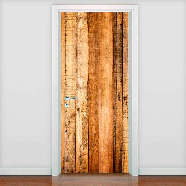Adesivo De Porta Diversos Textura Madeira Modelo 05-63x210cm
