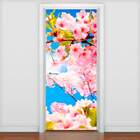 Adesivo De Porta Florais Flores-63x210cm