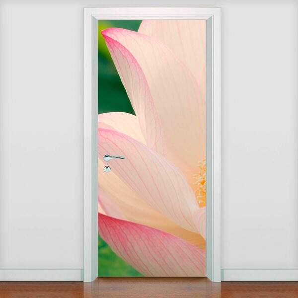 Adesivo De Porta Florais Pétalas-63x210cm