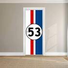 Adesivo De Porta Fusca Herbie 01-93x210cm