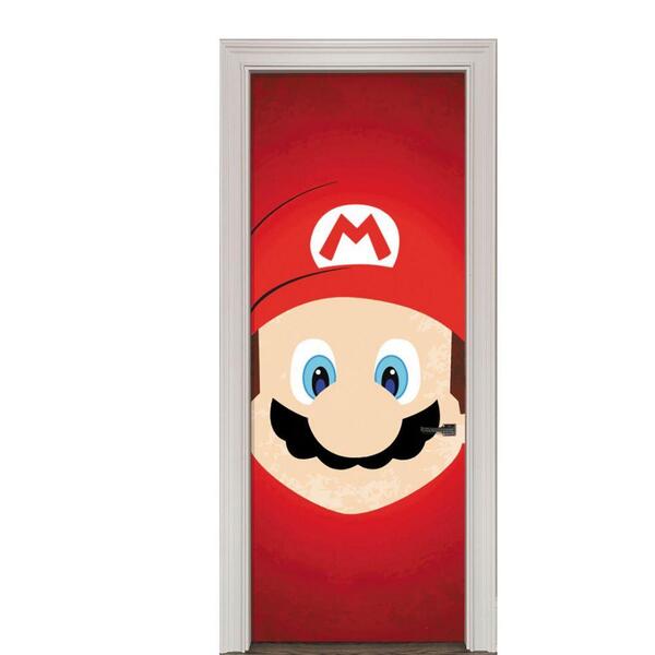 Adesivo De Porta Games Mario Bros R003