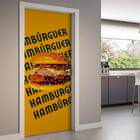 Adesivo De Porta Hambúrguer-73x210cm