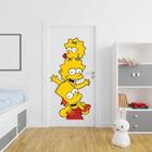 Adesivo De Porta Irmãos Simpsons Mod 1 Medida:40 X 80 Cm