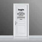 Adesivo De Porta Login Personalizado Medida:27 X 40 Cm