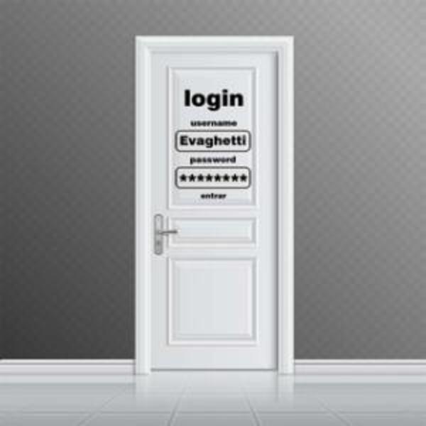 Adesivo De Porta Login Personalizado Medida:27 X 40 Cm