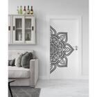 Adesivo De Porta Mandala Mod 24 Medidas:40 X 81 Cm