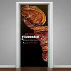 Adesivo De Porta O Melhor Churrasco-73x210cm