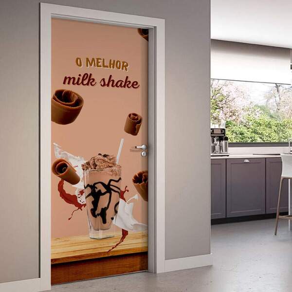 Adesivo De Porta O Melhor Milk Shake-93x210cm