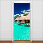 Adesivo De Porta Paisagem Praia 2-83x210cm
