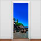 Adesivo De Porta Paisagem Praia 6-83x210cm