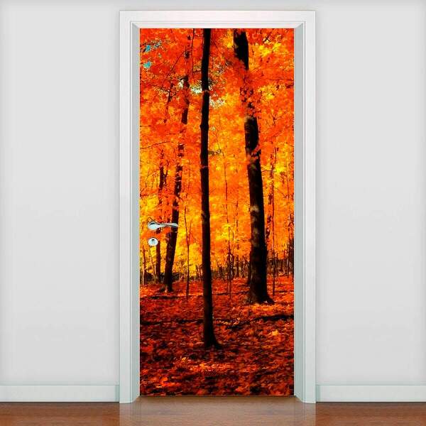 Adesivo De Porta Paisagens Outono-73x210cm