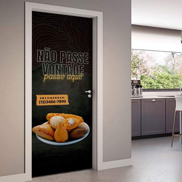 Adesivo De Porta Passe Aqui-93x210cm