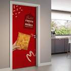 Adesivo De Porta Pastel Frito Na Hora-73x210cm