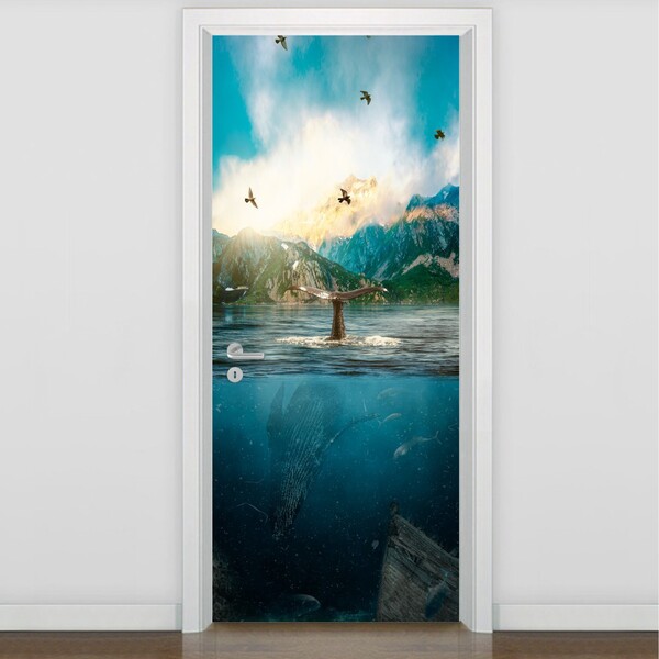 Adesivo De Porta Personalizado Tema Animais Ap-ani-016