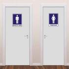 Adesivo De Porta Placa De Banheiro-p 2 Placas 14x20cm