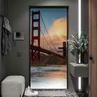 Adesivo De Porta Ponte De São Francisco-83x210cm