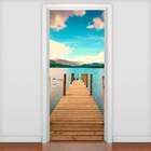 Adesivo De Porta Pontes E Estradas No Rio -83x210cm