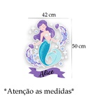 Adesivo De Porta Sereia Personalizada Mod01 Medidas:42 X 50 Cm